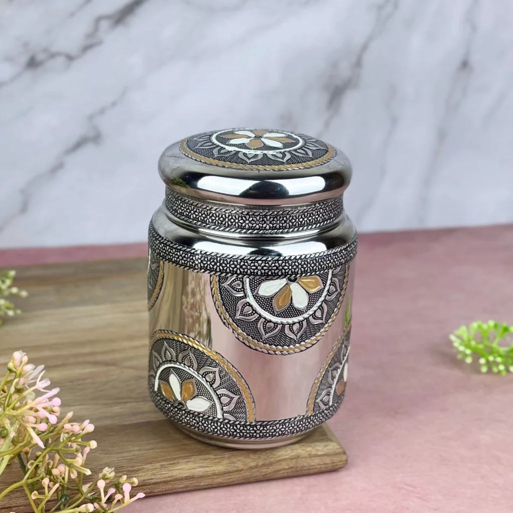 Steel Storage Jar 750ml | Stainless Steel Multipurpose Kitchen Container