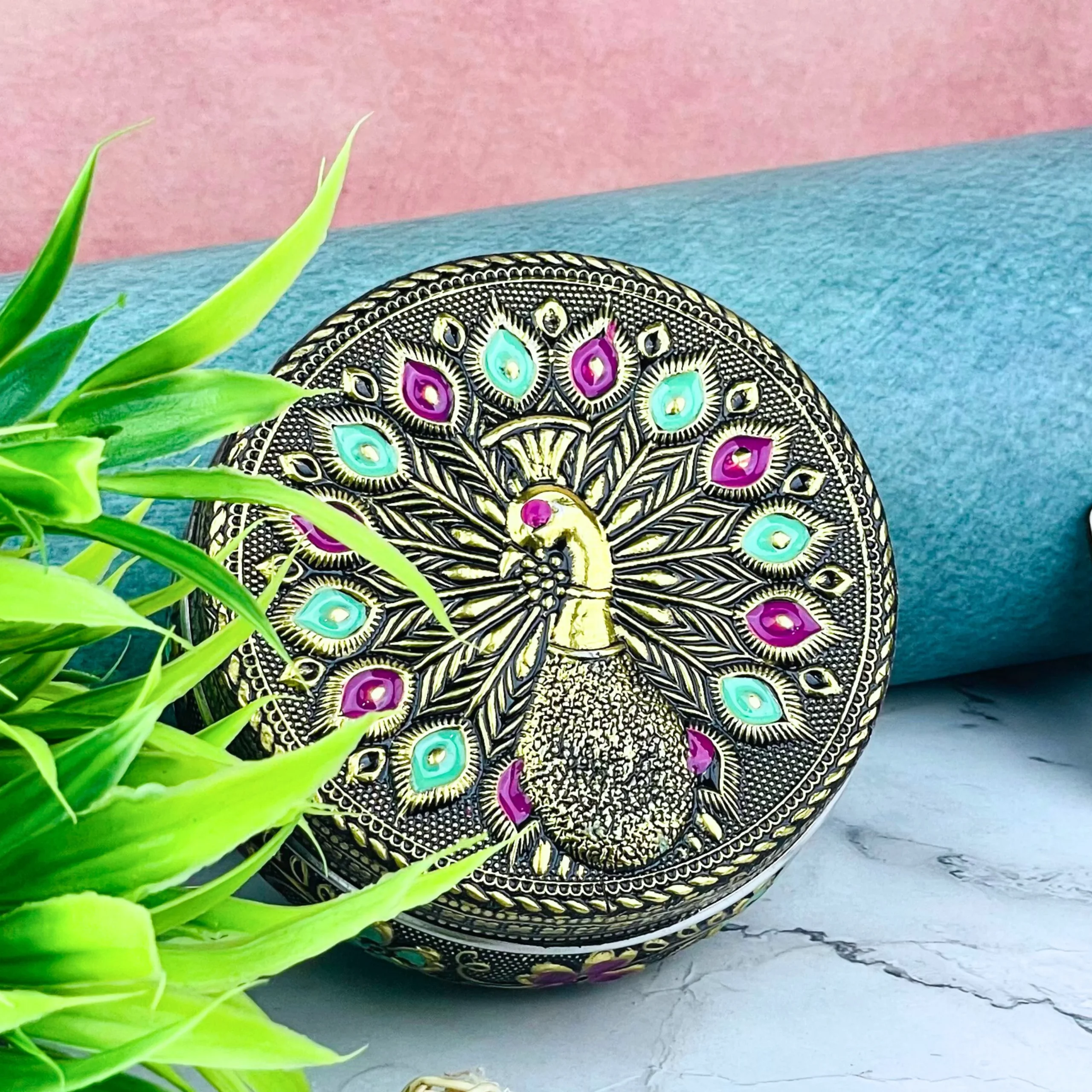 4x4 Mor Golden Emboss Dabri 1-1