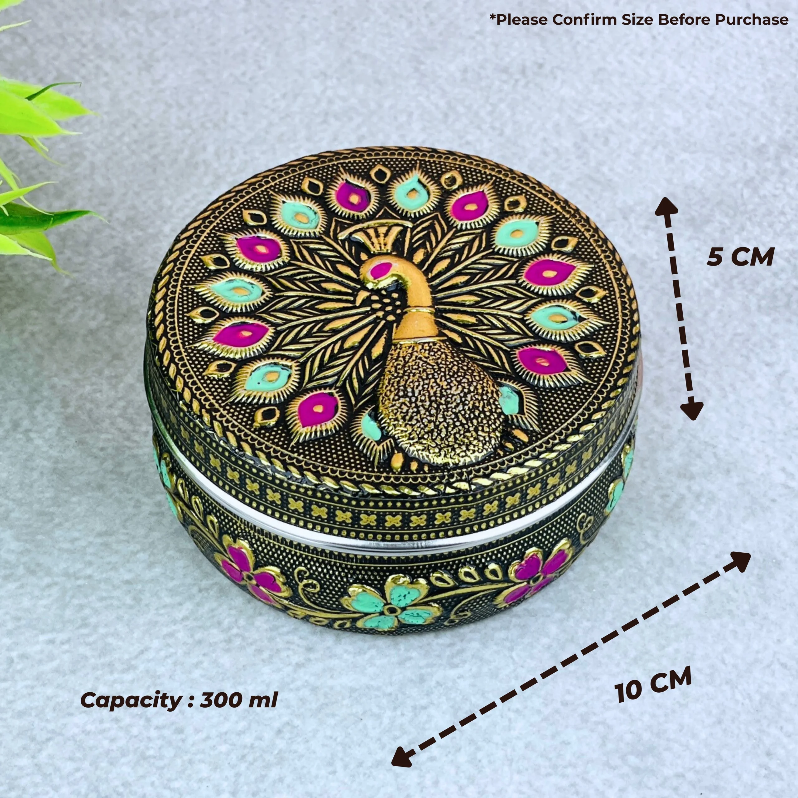 4x4 Mor Golden Emboss Dabri 1-2