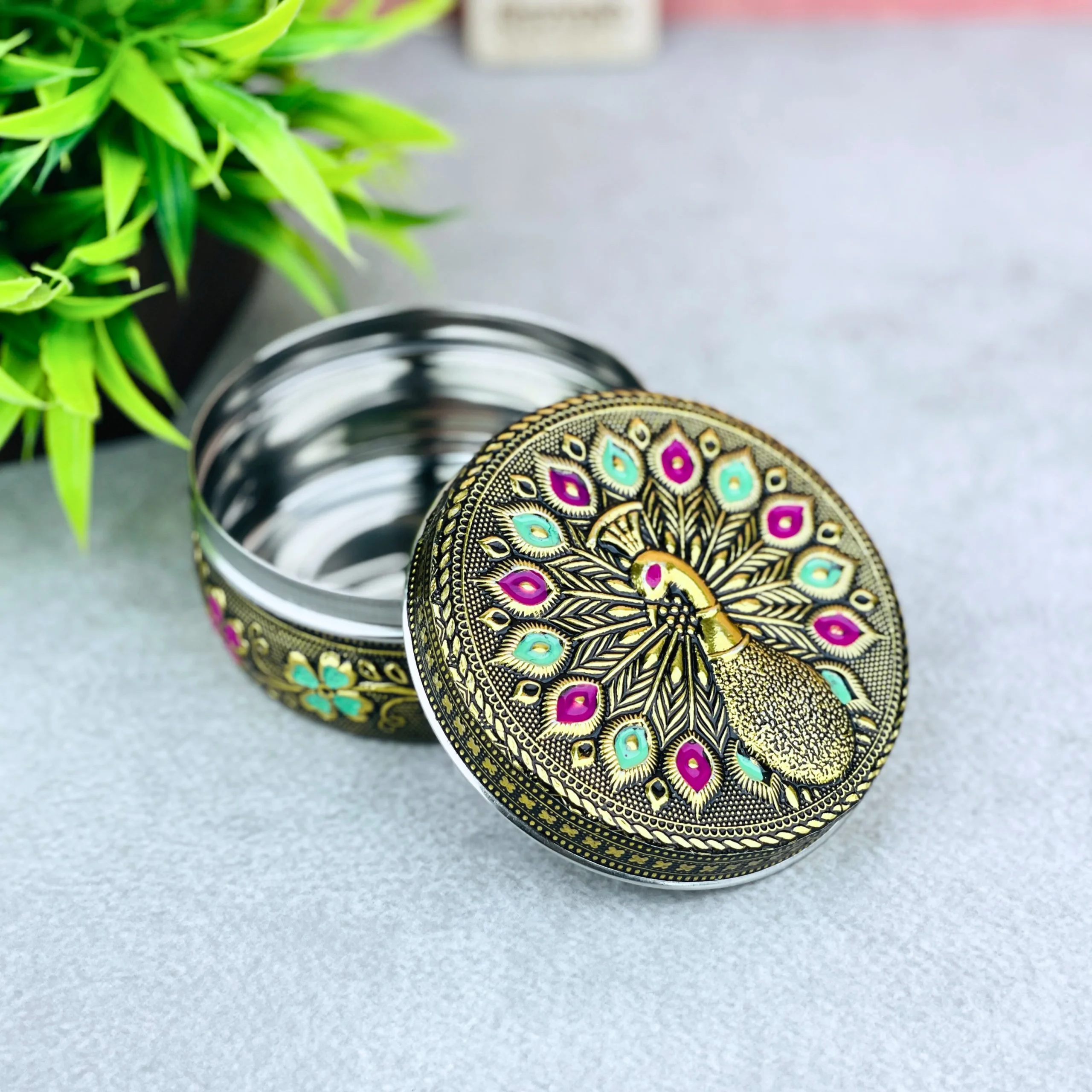 4x4 Mor Golden Emboss Dabri 1-3