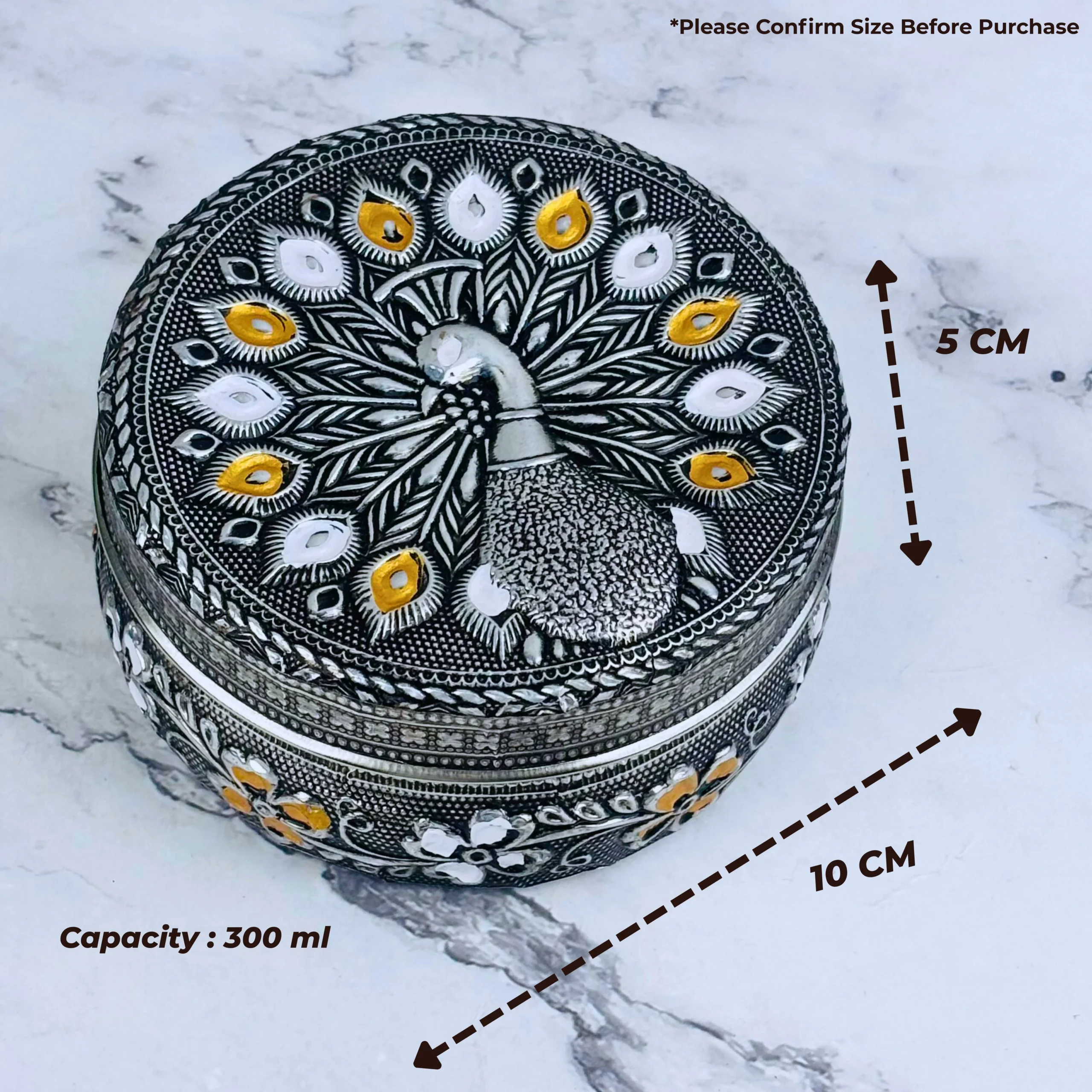4x4 Mor Silver Emboss Dabri 1-2
