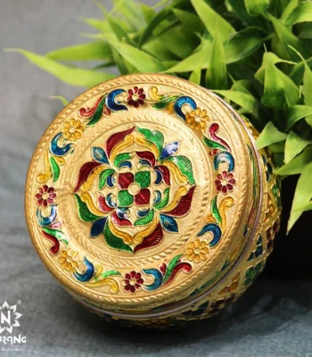 Meenakari Floral Steel Container kitchen dabba