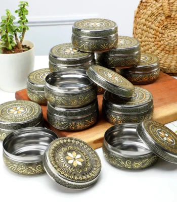 Meenakari Steel Storage Set kitchen containers