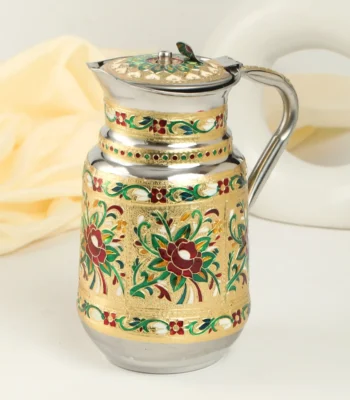 Floral Stainless Steel Water Jug 1.5 L