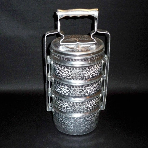 Meenakari Steel Tiffin Box