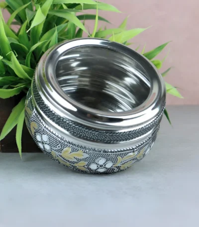 See Thru Snack Box silver transparent lid