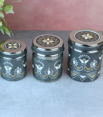 Oxidized Steel Deep Dabba kitchen storage